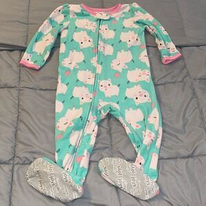 18m carters fleece footed pig pajamas
